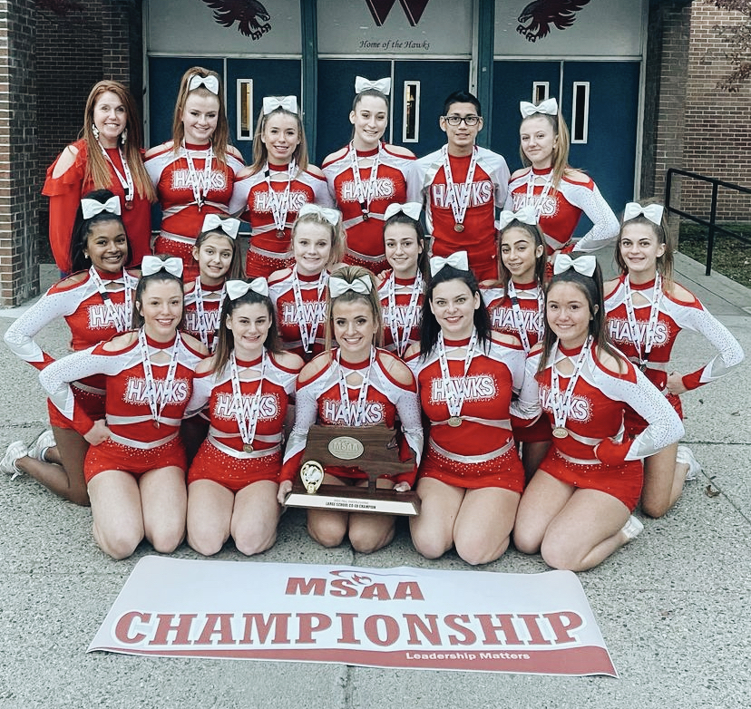 2021 WHS Cheerleaders Bring Home The State Championship Trophy After 5 Years