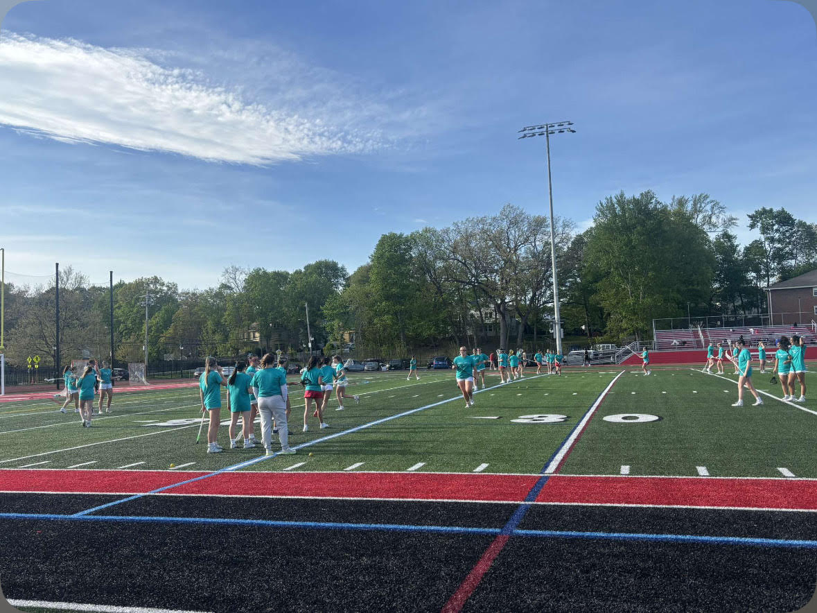 Waltham High School Girls Lacrosse supporting Morgan's Message 